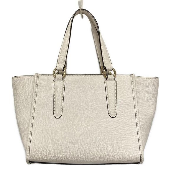 Auth COACH - F11925 Cream Leather Handbag - Picture 3 of 9